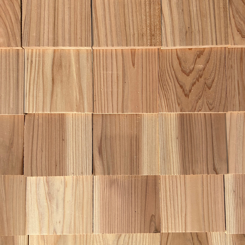 Bardeau japonais en bois Sugi