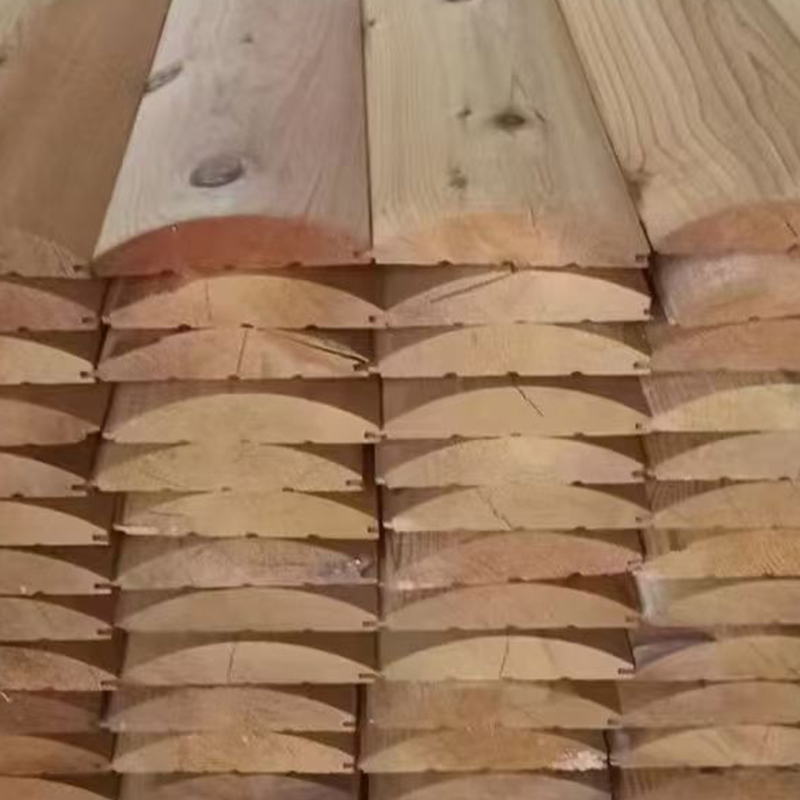 Revêtement en D-Log en sapin de Douglas