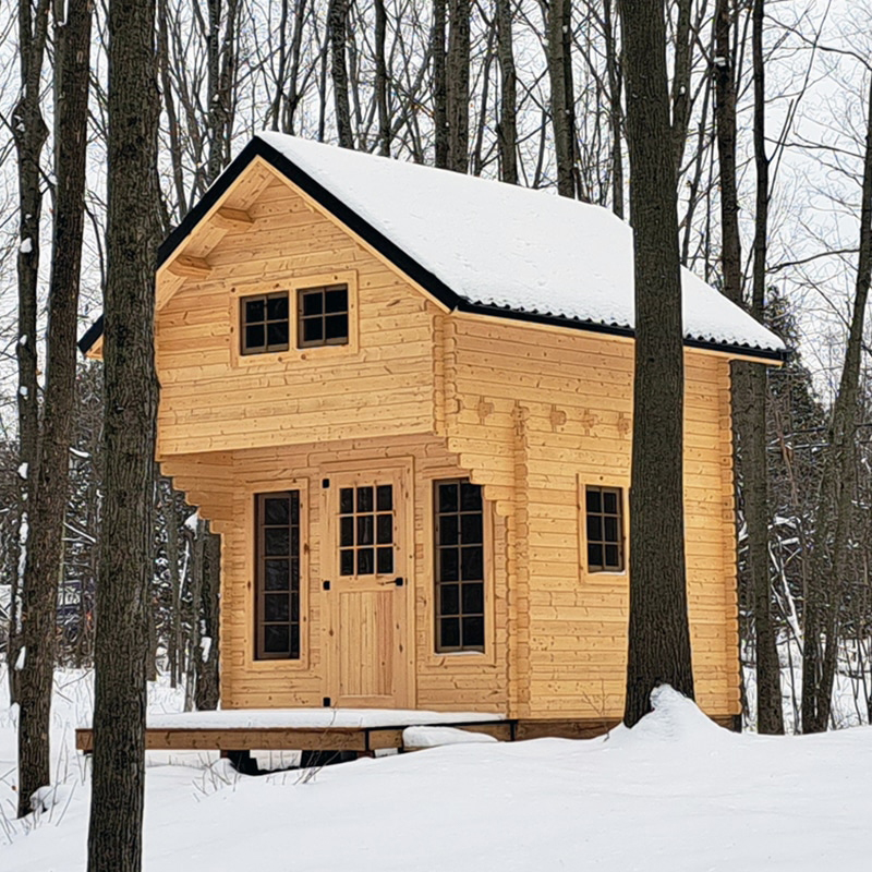 Maison en bois lamellé-collé