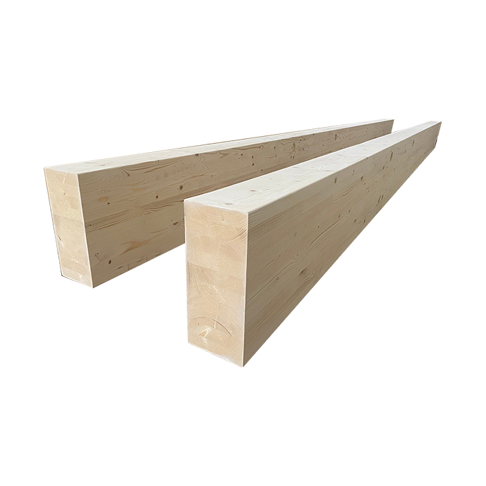 Poutre et poteau en bois lamellé-collé